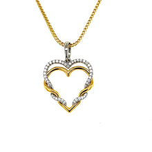 Load image into Gallery viewer, Intertwined Diamond Heart Pendant
