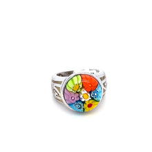 Load image into Gallery viewer, Murano Glass Silver Ring