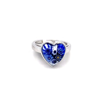 Load image into Gallery viewer, Murano Glass Silver Ring