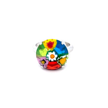Load image into Gallery viewer, Murano Glass Silver Ring