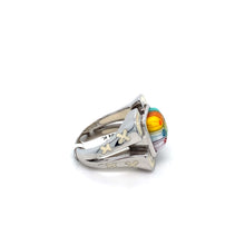 Load image into Gallery viewer, Murano Glass Silver Ring