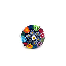 Load image into Gallery viewer, Murano Glass Silver Ring