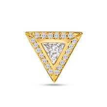 Load image into Gallery viewer, Diamond Trillion Studs