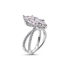 Load image into Gallery viewer, 5.08CT Center Marquise Brilliant Lab Grown Diamond Ring set in Platinum