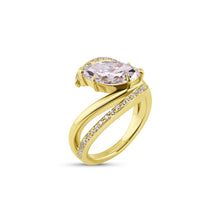 Load image into Gallery viewer, 2.05CT Lab Grown Marquise Brilliant Diamond Center Ladies Ring Set in 14K Yellow Gold