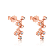 Load image into Gallery viewer, Rose Gold Diamond Climbers.
