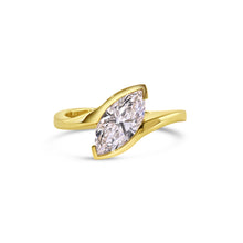 Load image into Gallery viewer, 1.54ct Marquise Brilliant Lab Grown Diamond Ladies Ring set in 18K Yellow Gold