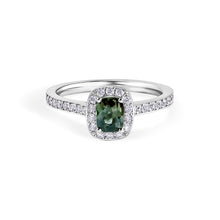 Load image into Gallery viewer, Diamonds & Green Alexandrite Ladies Ring