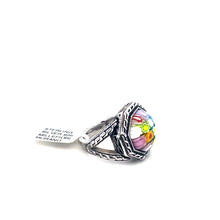 Load image into Gallery viewer, Murano Glass Silver Ring