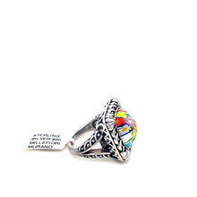 Load image into Gallery viewer, Murano Glass Silver Ring