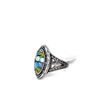 Load image into Gallery viewer, Murano Glass Silver Ring