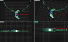 Load image into Gallery viewer, Moon Shaped Diamond Crescent Moon Necklace