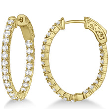 Load image into Gallery viewer, Diamond Hoop Earring