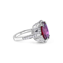 Load image into Gallery viewer, Rubellite Elegant Diamond Ring