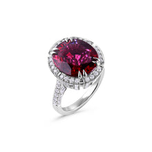 Load image into Gallery viewer, Rubellite Elegant Diamond Ring
