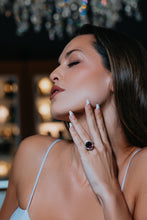 Load image into Gallery viewer, Rubellite Elegant Diamond Ring