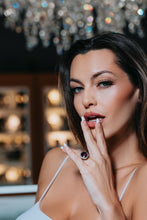 Load image into Gallery viewer, Rubellite Elegant Diamond Ring