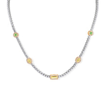 Load image into Gallery viewer, Fancy Yellow & Green Diamond Necklace