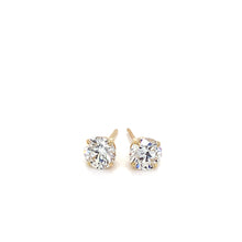 Load image into Gallery viewer, Lab Grown Diamond Stud Earrings set in 14K Yellow Gold