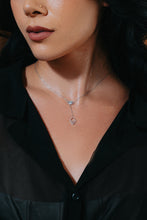 Load image into Gallery viewer, Hamsa Lariat Diamond Necklace
