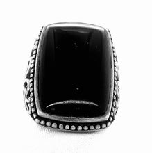 Load image into Gallery viewer, Sterling Silver and Onyx Ring