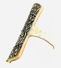 Load image into Gallery viewer, Sterling Silver and Marcasite Cocktail Ring