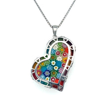 Load image into Gallery viewer, Murano Glass & Alan K. Heart Pendant