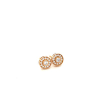 Load image into Gallery viewer, Rose Gold Diamond Studs