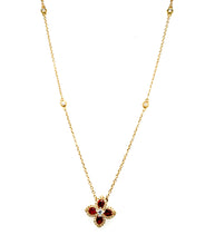 Load image into Gallery viewer, Four Leaf Clover Necklace in Yellow Gold