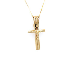 Load image into Gallery viewer, Cross Pendant 14K Italian Yellow Gold