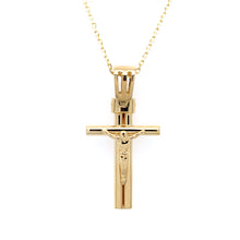 Load image into Gallery viewer, Cross Pendant 14K Italian Yellow Gold