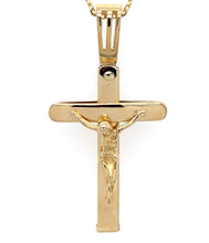 Load image into Gallery viewer, Cross Pendant 14K Italian Yellow Gold