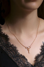 Load image into Gallery viewer, Elegant Diamond Bow Necklace