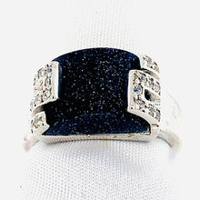 Load image into Gallery viewer, Sterling Silver and Blue Sandstone Ring