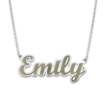 Load image into Gallery viewer, Custom Enamel Name Necklace
