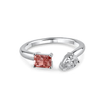 Load image into Gallery viewer, Pink & White Diamond Ring