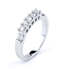 Load image into Gallery viewer, Diamond Band Set in 14K White Gold