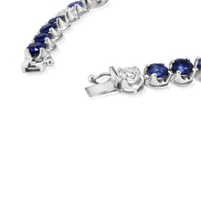 Load image into Gallery viewer, Blue Sapphire & Diamond Bracelet