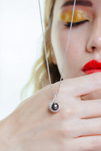 Load image into Gallery viewer, Japanese Akoya Pearl & Diamond Pendant