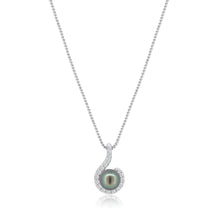 Load image into Gallery viewer, Japanese Akoya Pearl & Diamond Pendant
