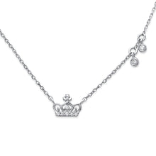 Load image into Gallery viewer, Mini Crown Diamond Necklace