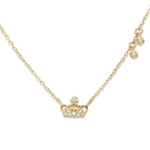 Load image into Gallery viewer, Mini Crown Diamond Necklace