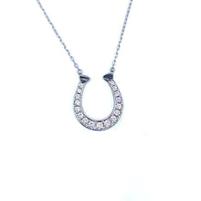 Load image into Gallery viewer, Diamond Horseshoe Necklace