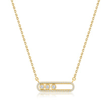 Load image into Gallery viewer, Bezel Diamond Sliding Necklace