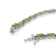 Load image into Gallery viewer, Peridot & Pink Sapphire Bracelet