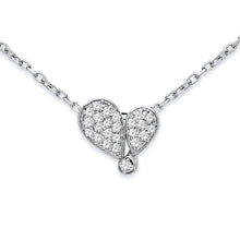 Load image into Gallery viewer, Pave Heart Mini Necklace