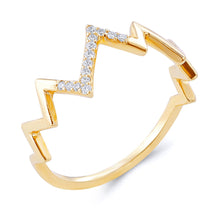Load image into Gallery viewer, Heartbeat Diamond Ring