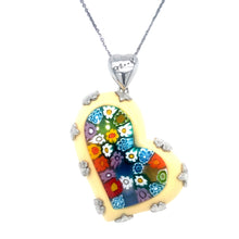 Load image into Gallery viewer, Murano Glass & Alan K. Heart Pendant