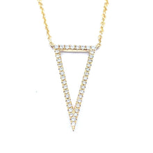 Load image into Gallery viewer, Triangle Diamond Necklace