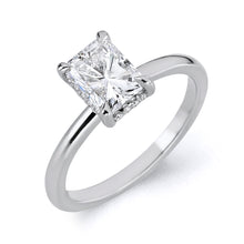 Load image into Gallery viewer, Hidden Halo Radiant Center Diamond